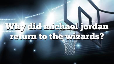 Why did michael jordan return to the wizards?