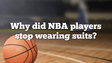 Why did NBA players stop wearing suits?