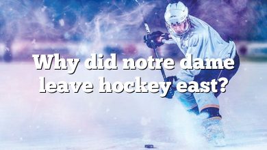 Why did notre dame leave hockey east?