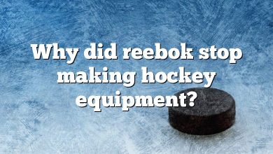 Why did reebok stop making hockey equipment?