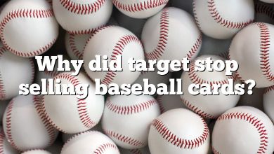 Why did target stop selling baseball cards?