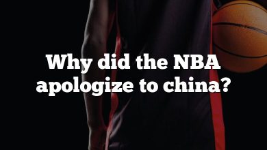 Why did the NBA apologize to china?