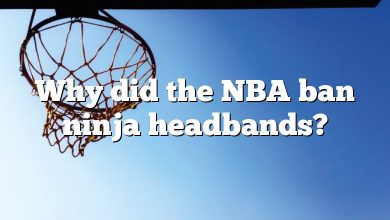 Why did the NBA ban ninja headbands?