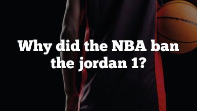 Why did the NBA ban the jordan 1?