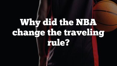 Why did the NBA change the traveling rule?