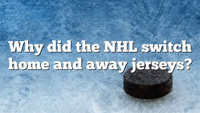 Why did the NHL switch home and away jerseys?