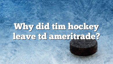 Why did tim hockey leave td ameritrade?