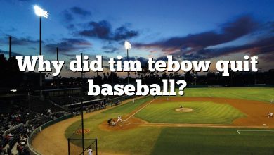 Why did tim tebow quit baseball?