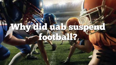 Why did uab suspend football?