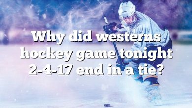 Why did westerns hockey game tonight 2-4-17 end in a tie?