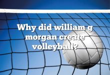 Why did william g morgan create volleyball?