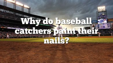Why do baseball catchers paint their nails?