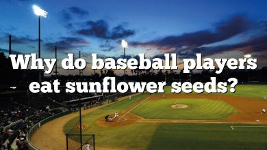 Why do baseball players eat sunflower seeds?