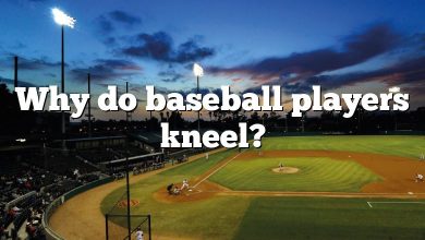 Why do baseball players kneel?