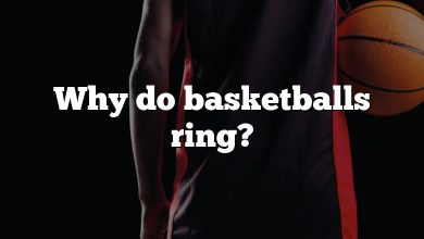 Why do basketballs ring?