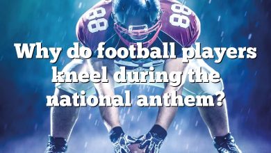 Why do football players kneel during the national anthem?