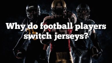 Why do football players switch jerseys?