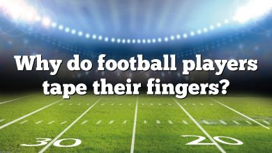 Why do football players tape their fingers?