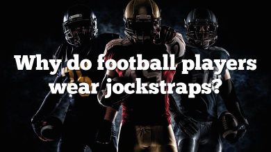 Why do football players wear jockstraps?