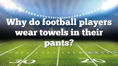 Why do football players wear towels in their pants?
