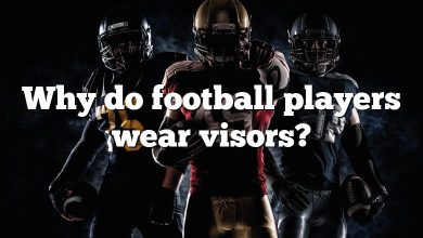 Why do football players wear visors?