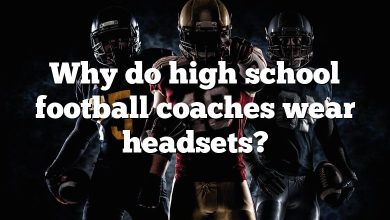Why do high school football coaches wear headsets?