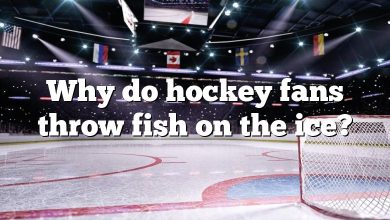 Why do hockey fans throw fish on the ice?
