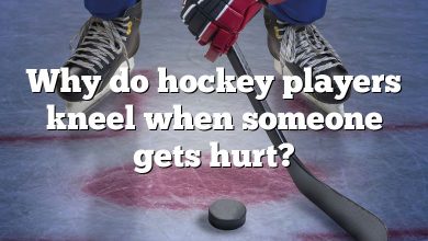 Why do hockey players kneel when someone gets hurt?