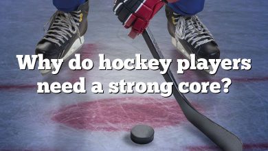 Why do hockey players need a strong core?