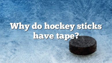 Why do hockey sticks have tape?