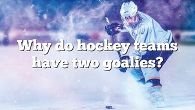 Why do hockey teams have two goalies?