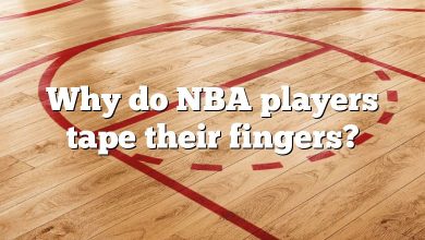 Why do NBA players tape their fingers?