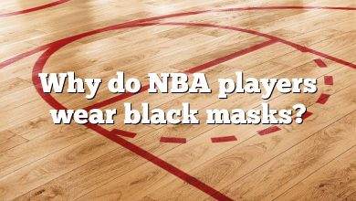 Why do NBA players wear black masks?