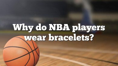 Why do NBA players wear bracelets?