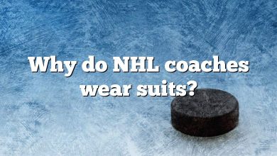Why do NHL coaches wear suits?