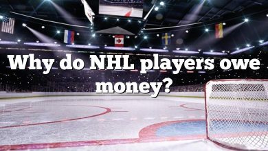 Why do NHL players owe money?