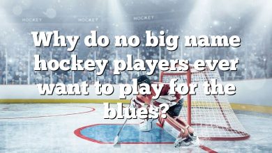 Why do no big name hockey players ever want to play for the blues?