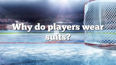 Why do players wear suits?