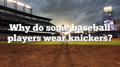 Why do some baseball players wear knickers?