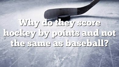 Why do they score hockey by points and not the same as baseball?