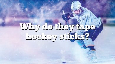 Why do they tape hockey sticks?