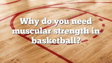 Why do you need muscular strength in basketball?