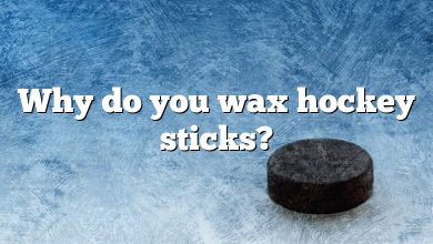 Why do you wax hockey sticks?