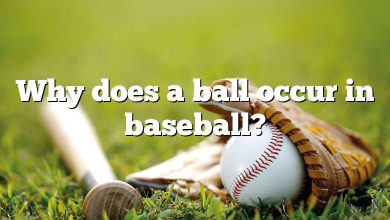 Why does a ball occur in baseball?