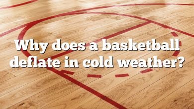 Why does a basketball deflate in cold weather?