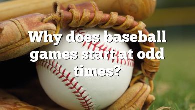 Why does baseball games start at odd times?