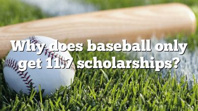 Why does baseball only get 11.7 scholarships?