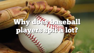 Why does baseball players spit a lot?
