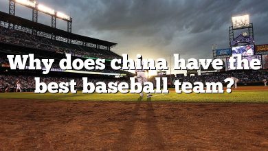 Why does china have the best baseball team?