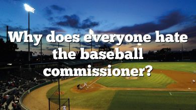 Why does everyone hate the baseball commissioner?